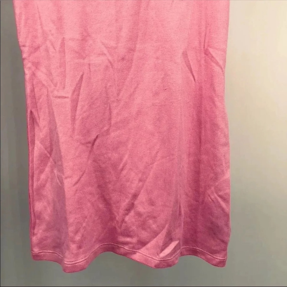 NEW Pink Racerback Ruffle Tank Top lace M - Picture 5 of 8